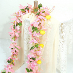 Wreath for Front Door Decoration Easy to Hang Vines Home And Balcony 170cm