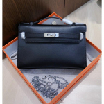 Esimene p&otilde;lvkond Bag Mini Naiste kott Pealmine kiht Swift veisenahk V&auml;rviline k&auml;ekott Naiste ketiga crossbody v&auml;ike kott 22x7x13cm must