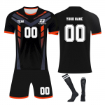 Isikup&auml;rastatud s&auml;rkide komplekt Meeste t&uuml;drukute nimenumbriga Kohandatud jalgpalli kampsunid poistele Treeningkost&uuml;&uuml;m 16