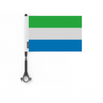 Drapeau &ndash; mitmev&auml;rviline &ndash; Sierra Leone &ndash; 14 x 21 cm &ndash; 5 t&uuml;kki &ndash; pol&uuml;ester &ndash; v&auml;limine