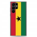 Coque T&eacute;l&eacute;phone &ndash; Samsung &ndash; Galaxy S23 Ultra &ndash; Drapeau Ghana &ndash; Souple &ndash; mitmev&auml;rviline