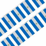 Guirlande Drapeau &ndash; Nicaragua &ndash; 20 t&uuml;kki &ndash; 14 x 21 cm &ndash; pol&uuml;ester &ndash; v&auml;limine
