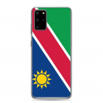 Coque T&eacute;l&eacute;phone &ndash; Samsung &ndash; Galaxy S20 Ultra &ndash; Drapeau Namibie &ndash; Souple &ndash; mitmev&auml;rviline