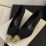 Kevadised Disaineri Spleissinguga Pumbad Naistele Seksikad Terava Ninaga &Otilde;hukesed Madalad Kontsad Elegantne Banketimule Kingad Zapatos Mujer 40 black