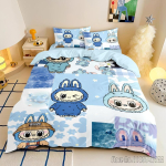 Armas Uus Anime LA-BUBU Tekikotikomplekt HD Tekikott Lastele Voodipesukomplektid Voodipesu Magamistoa Sisustus Baby 120x150cm beige