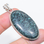 Natural Tibetan Turquoise 925 Sterling Silver Jewelry Pendant 2.36 m5q96