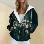 Naiste mood vabaaja j&otilde;ulutr&uuml;kiga pikkade varrukatega dressipluus tasku jakk T&otilde;mblukuga kapuutsiga mantel L