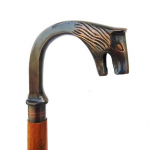 Antiikstiilis Viktoriaanlik Vanaaegne Disainer Messingist K&auml;epidemega Kepp Puidust Jalutuskepp M aero