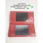 Nintendo DSi TWL-001 (Punane)Pliiatsiga konsooli t&ouml;&ouml; kontrollimine K&auml;ivitus kinnitatud Pliiats