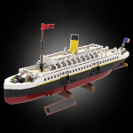 Buildmoc Titanic Valge Laev Normadiced Ship City MOC Komplekt Ehitusklotsid M&auml;nguasjad Lastele Laste Kingitused M&auml;nguasi 816 tk Klotse