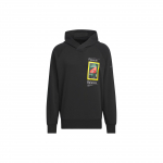 Adidas x National Geographic Dwr Kapuutsiga Jakk Graafilise Tr&uuml;kiga Meeste Pealisr&otilde;ivad Must IS9524 M