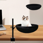 Cat Bed Desk Clamp Hammock Perch Rotatable Fashion Easy to Install Elevated with Washable Cover