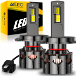 AILEO H4 LED Autolamp, Uus uuendus CSP LED kiip, 600% heleduse paranemine, 24000LM H4/9003/HB2 Hi/Lo valge
