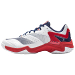 Li Ning Sound Wave IV Spordijalatsid Mugavad Kulumiskindlad Hingavad Madalad Sulgpallikingad Unisex toss Valge Punane AYTV015-3 42⅓
