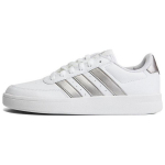 Adidas Breaknet 2.0 nahast libisemiskindlad kerged madala s&auml;&auml;rega rulakingad naistele, valged ja h&otilde;bedased HP9440 37⅓
