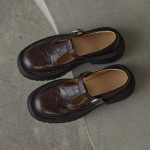 Moodsad Retro Naiste Brogue Nahast Kingad Kevad &Uuml;mar Nina Nikerdustega Mary Jane Kingad Naiste Oxfords Naiste Kingad Daamide Nahast Naiselik 35 pruun