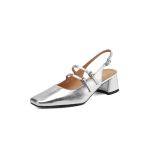 Moodsad Uued Suvised Naiste Sandaalid Ehtsad Nahast Kingad Naiste Ruudukujulise Varba Paksude Kontsadega Kingad Kattevarvaste Slingback Sandaalid Mary Janes Kingad 39 h&otilde;be