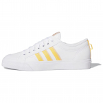 Adidas Originals Nizza Mugavad libisemiskindlad vastupidavad madalad rulaketsid Meeste tossud Valge Kollane GX1940 38⅔