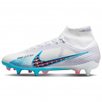 Nike Zoom Mercurial Superfly 9 Elite SG-Pro AC Mugavad libisemiskindlad vastupidavad jalgpallisaapad Unisex Jalgpallisaapad Valge Sinine DJ5166-146 39
