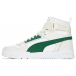 Puma Rbd Game Nahast K&otilde;rge S&auml;&auml;rega Tennised Unisex Tennised Valge Roheline 385839-10 35.5