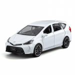 1/32 TOYOTA PRIUS Sulamist Autokujund Die-cast Metallis&otilde;idukid Autokujund Heli ja Valguse Simulatsioon Kogumik Laste M&auml;nguasi Kingitus valge