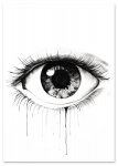 Plakat czarne oko 30x40 cm