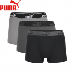 PUMA meeste Basic 95% puuvillast hingavad bokserid 3-pakk M must