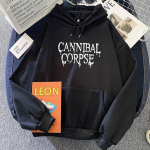 CANNIBAL CORPSE Kirjatr&uuml;kiga Hupparid Naistele/Meestele R&otilde;ivad Vabaaja Pikkade Varrukatega Hupparid Moletom Feminino Talvine Sudadera S black