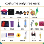 Tighnari Cosplay Kost&uuml;&uuml;m Halloween Karneval R&otilde;ivad K&otilde;rvad Saba Parukas Comic Coni jaoks S