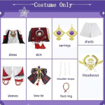 Yae Miko t&auml;iskomplekt Guuji Yae Cosplay kost&uuml;&uuml;m Parukas Peaehted K&otilde;rvad Saba Comic Coni jaoks S