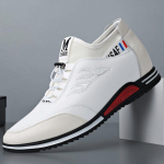 Kevadised meeste nahast kingad Pehme nahk Pehmed tallad &Auml;ri Meeste vabaajajalatsid Kerged libisevad Meeste madalad kingad libisemiskindlad Tenis 44 white