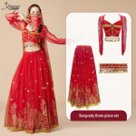 Printsess Jasmiini kost&uuml;&uuml;m naistele - Eksootiline India tantsu ja k&otilde;hutantsu riietus Extra Large