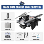 P11 Pro droon 8k Professionaalne 5000 m 30 minutit GPS ESC kahe kaameraga mitmesuunaline takistuste v&auml;ltimise kvadrotordroon lastele kingituseks m&auml;nguasi 1 battery must
