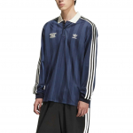 Adidas Originals Nahas&otilde;bralik Mugav Triibuline Pikkade Varrukatega Polo S&auml;rk Unisex Topp KT0840 XS