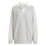 Adidas Originals FW25 Boucle L&otilde;tv l&otilde;ige Triibuline pikkade varrukatega polo s&auml;rk Naiste topid KS7791 XS white