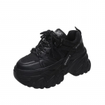 mood Naiste Roosad Paksud Tennised Hingavad Platvormiga Spordijalatsid Naine Paelad Paks Tald Vabaaja Jalatsid Zapatillas Mujer 2024 34 must