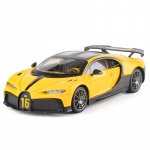 Suur Suurus 1/18 Bugatti Chiron Superauto Mudel Kogutav Miniatuurne S&otilde;iduk Kodu Dekoor Valatud M&auml;nguasi S&otilde;iduk Laste Poisi M&auml;nguasi Kingitus kollane