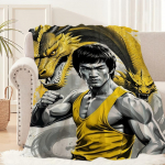 Kung fu B-Bruce L-Lee Tekk Palus Uinak Diivanivaip Elutuppa Soe Kontor Magamistuba S&uuml;nnip&auml;ev Kodu Reisimine Laste Kingitused 30x40in