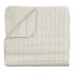 Couvre-lit bouti - Pierre Cardin - Ondas - Lit 105 cm - Beige - Multicolore - Coton - G&eacute;om&eacute;trique - 220x150 cm - 2750 g