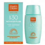 Photoprotecteur - MARTIDERM - Active (D) - Fluide Visage SPF30 - 50ml - Non com&eacute;dog&egrave;ne