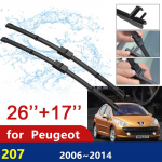 for Peugeot 207 207CC 207SW Cc Sw 2006~2014 2007 2008 2009 Car Wiper Blade Front Windscreen Windshield Wipers Car Accessories LHD