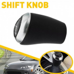 Automatic Transmission Gear Shift Knob w/ Holes for 3 Mazda 09-16 Chrome Tone EV