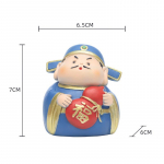 Viie tee rikkuse jumala kujukesed Hiina feng shui aare &Otilde;nnevaik Fortune Jumala kuju Auto kodukontori kaunistused