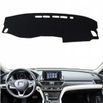 For Honda Accord 2018   10th Car Dashboard Cover Mat Pad Dashmat trument Sunshield Carpet Auto Accessories Black(Black Edge)
