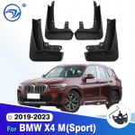 4Pcs Splash Guard Set For BMW X4 M Sport -  Car Mud Flaps Fender Guards Easy tall Auto Accessories 2019-2023