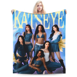 Katseye Kpopi Muusika Tekk Kvaliteetne Pehme Soe Voodipesu Viska Talv &Uuml;li&otilde;pilased Diivan Voodi Naljakas Voodikate 80x60in