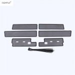 Front ect ert Mesh Nets Grille Protection Cover Trim For Toyota Highlander Kluger 2017 - Car Accessories Exterior Kit Model B