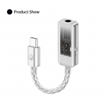 Uuendatud JCALLY JM98Max K&otilde;rvaklappide V&otilde;imendi USB-C kuni 3,5 mm Kahekiibiline Dekooder CS43198 K&otilde;rvaklappide Adapterkaabel Telefonile valge