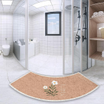 K&otilde;verdatud vannimatt Ventilaatorikujuline jalavaip Vannitoa vaip Paks p&otilde;randamatt Keskkonnas&otilde;bralik Pestav Libisemiskindel Vannimatt 40x75cm