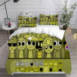 Sprunki voodipesukomplektid Pehme voodikate Tekk Tekikott Padjap&uuml;&uuml;r 2-3 osaline komplekt Teismeliste Laste kingitused Magamistoa sisustus EU Single(135*200cm)3pcs